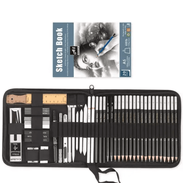 Conjunto de lápis de desenho KALOUR54 peças, profissional para estudantes